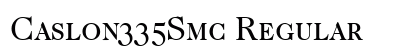 Caslon335Smc Regular preview