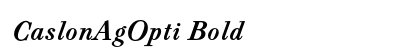 CaslonAgOpti Bold preview