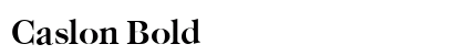 Caslon Bold preview