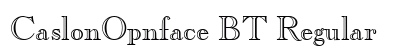 CaslonOpnface BT Regular preview
