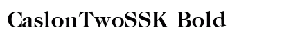 CaslonTwoSSK Bold Preview