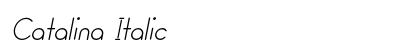 Catalina Italic Preview