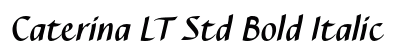 Caterina LT Std Bold Italic Preview