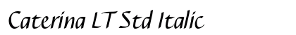 Caterina LT Std Italic Preview