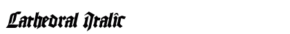 Cathedral Italic Preview