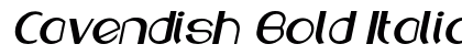 Cavendish Bold Italic Preview