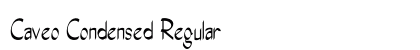 Caveo Condensed Regular Preview