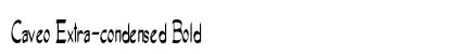 Caveo Extra-condensed Bold Preview