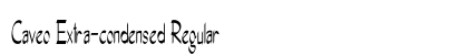 Caveo Extra-condensed Regular Preview