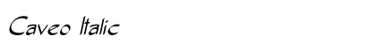 Caveo Italic Preview