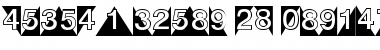 DecoNumbers LH Triangle Font