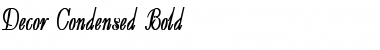 Decor Condensed Font