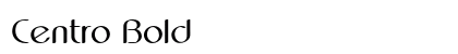 Centro Bold Preview