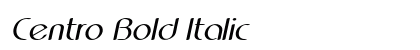 Centro Bold Italic Preview