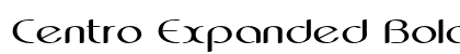 Centro Expanded Bold preview
