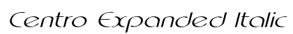 Centro Expanded Italic Preview