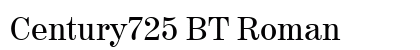 Century725 BT Roman preview