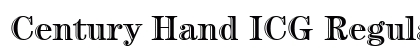 Century Hand ICG Regular preview