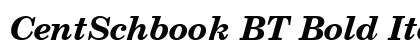 CentSchbook BT Bold Italic Preview