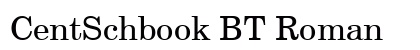 CentSchbook BT Roman preview
