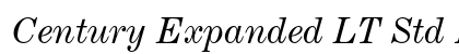 Century Expanded LT Std Italic Preview