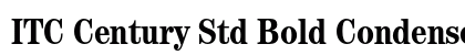 ITC Century Std Bold Condensed Preview