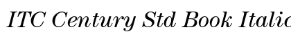 ITC Century Std Book Italic Preview