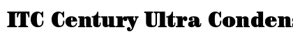 ITC Century Ultra Condensed Preview