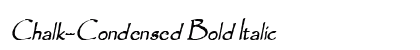 Chalk-Condensed Bold Italic Preview