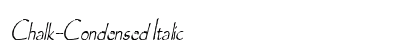 Chalk-Condensed Italic Preview