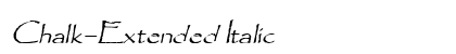 Chalk-Extended Italic Preview