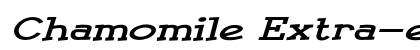 Chamomile Extra-expanded Italic preview