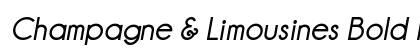 Champagne & Limousines Bold Italic Preview