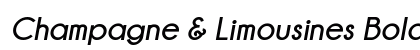 Champagne & Limousines Bold Italic Preview