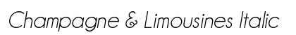 Champagne & Limousines Italic Preview