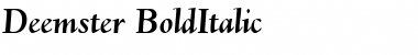Deemster BoldItalic Font