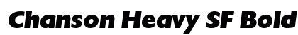 Chanson Heavy SF Bold Italic Preview