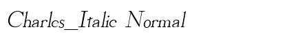 Charles_Italic Normal preview