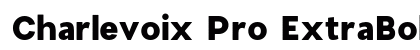 Charlevoix Pro ExtraBold Regular preview