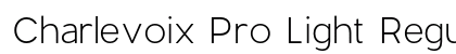 Charlevoix Pro Light Regular preview