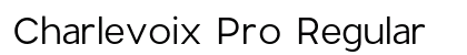 Charlevoix Pro Regular Preview