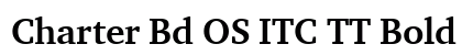 Charter Bd OS ITC TT Bold preview