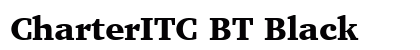 CharterITC BT Black Preview