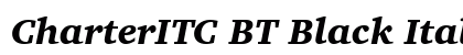 CharterITC BT Black Italic Preview