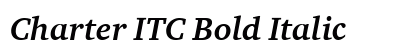 Charter ITC Bold Italic Preview