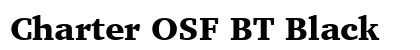 Charter OSF BT Black preview