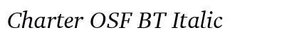 Charter OSF BT Italic preview