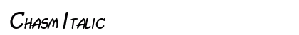 Chasm Italic Preview