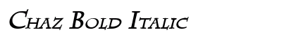 Chaz Bold Italic Preview