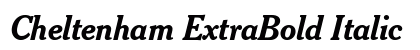 Cheltenham ExtraBold Italic preview